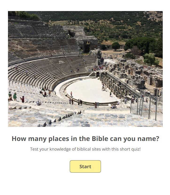 Bible places cities quiz